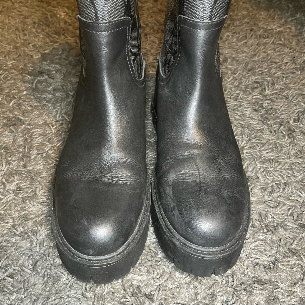Coach Black Rain Boots with lining - Picture 5 of 6